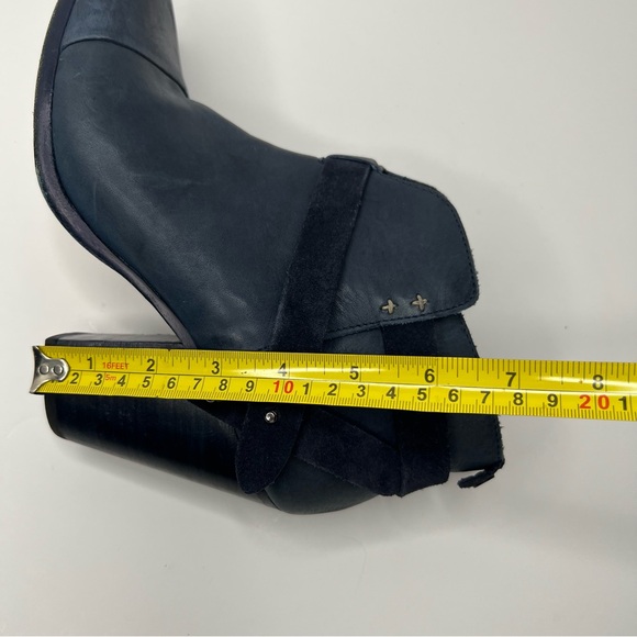 Rag & Bone Harrow Booties Navy Leather Size EU 39.5 - Picture 12 of 16